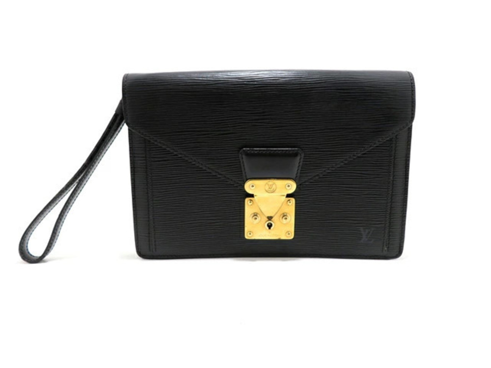LOUIS VUITTON Bag Serie Dragonne Epi Leather Noir Black